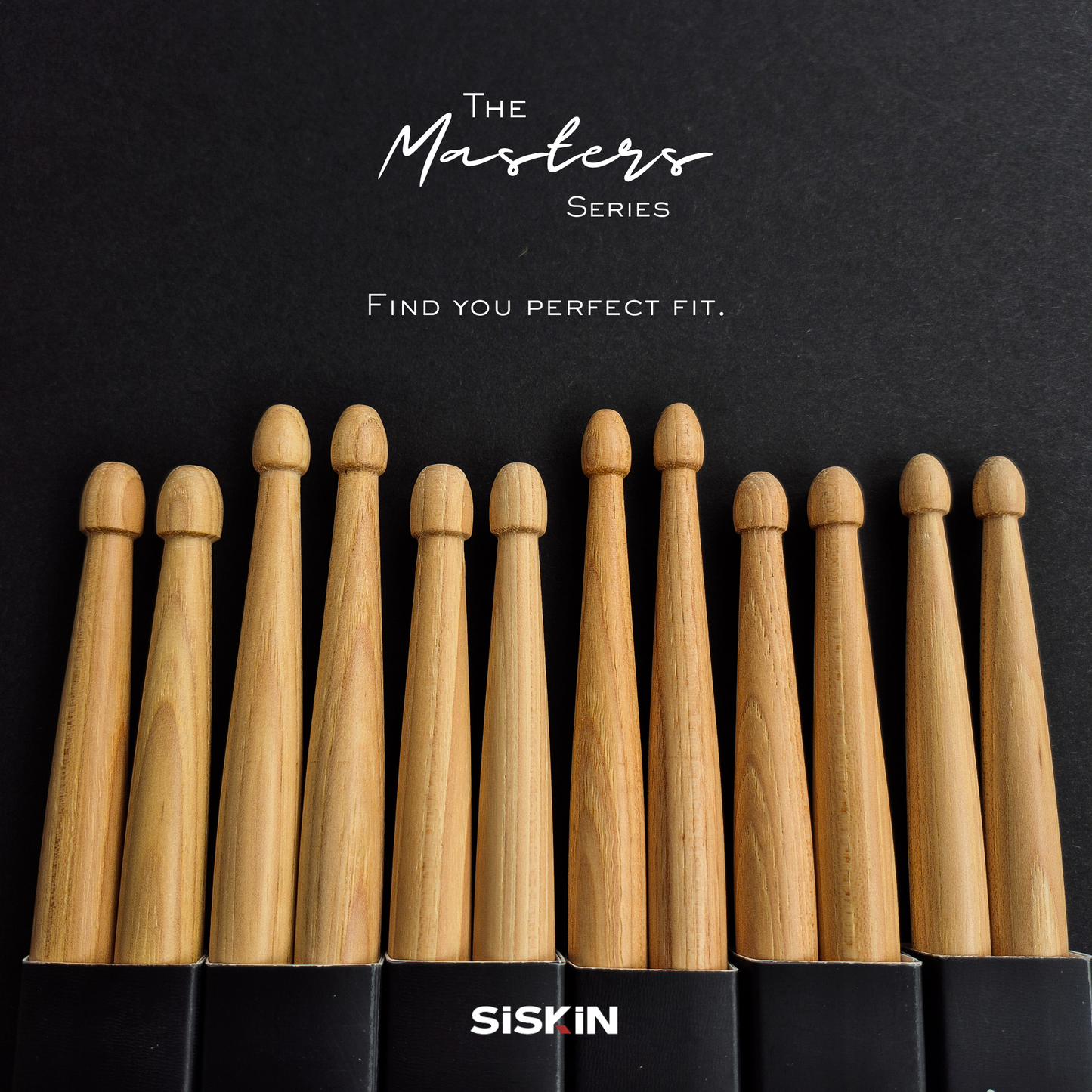 The Masters White Premium Hickory Drumsticks