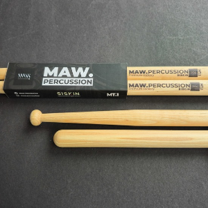 Siskin × MAW Percussion Collaboration Series – Marching Snare & Tenor Sticks (Tone-Paired Premium Hickory)