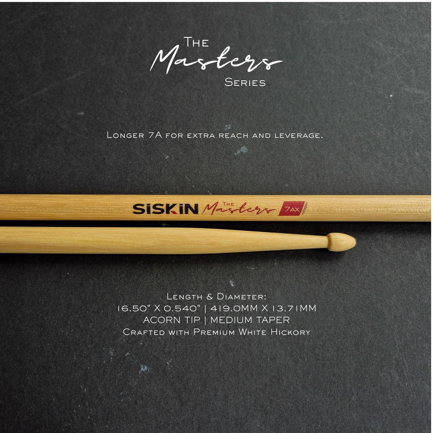 The Masters Premium Hickory Drumsticks