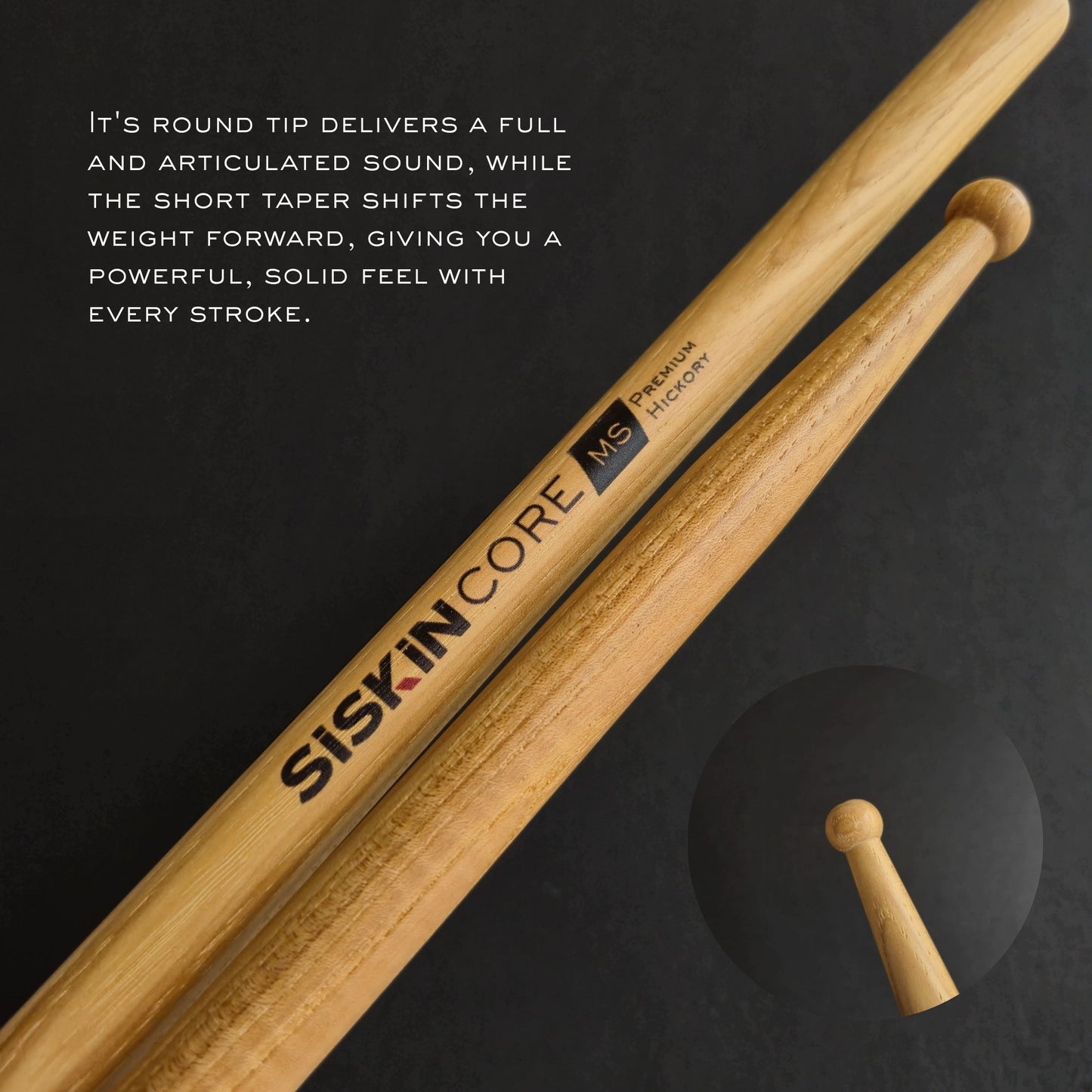 The Core Marching Snare Drumsticks