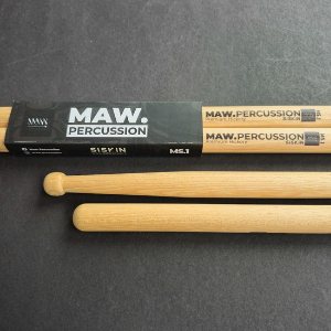 Siskin × MAW Percussion Collaboration Series – Marching Snare & Tenor Sticks (Tone-Paired Premium Hickory)