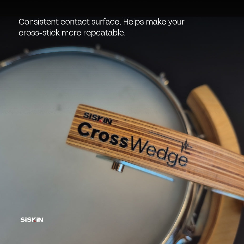 The Arsenal CrossWedge Maple Rim Wedge for Snare Cross-Stick 10" - 14"