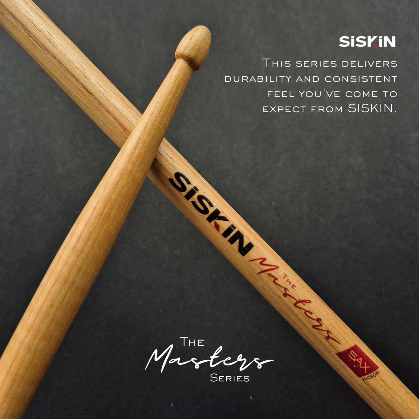 The Masters White Premium Hickory Drumsticks