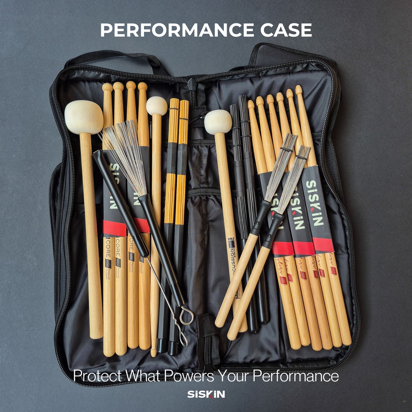 SISKIN Performance Case | Premium Drumstick Bag & Percussion Gear Organizer