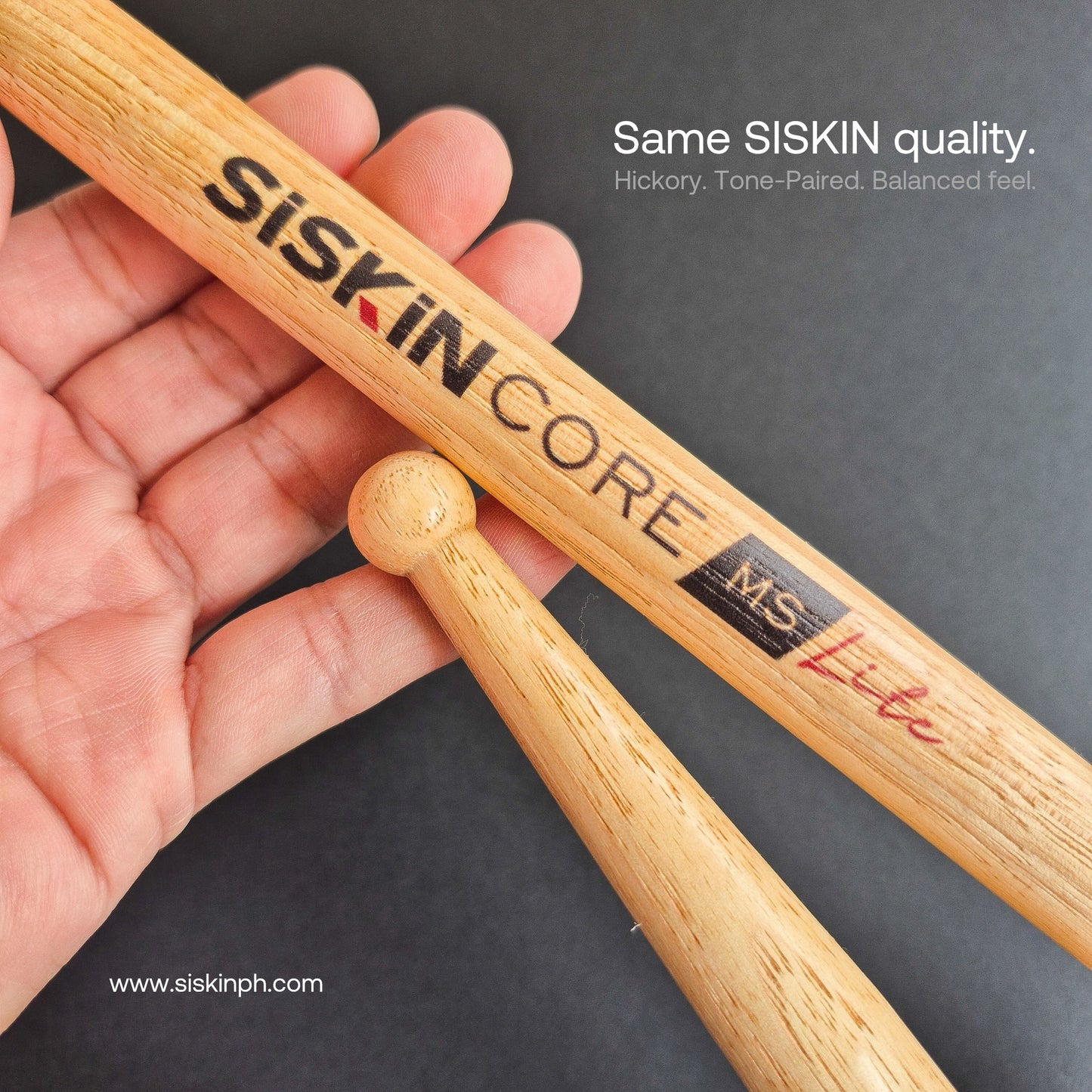 The Core Lite Marching Snare Drumsticks