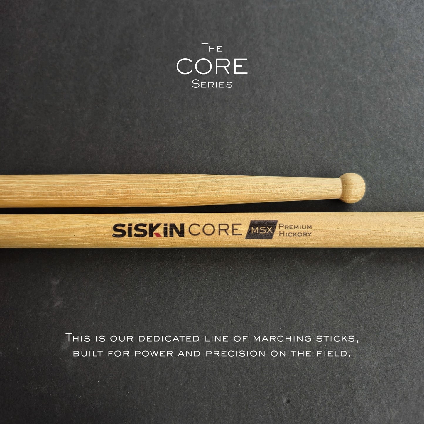 The Core Marching Snare Drumsticks