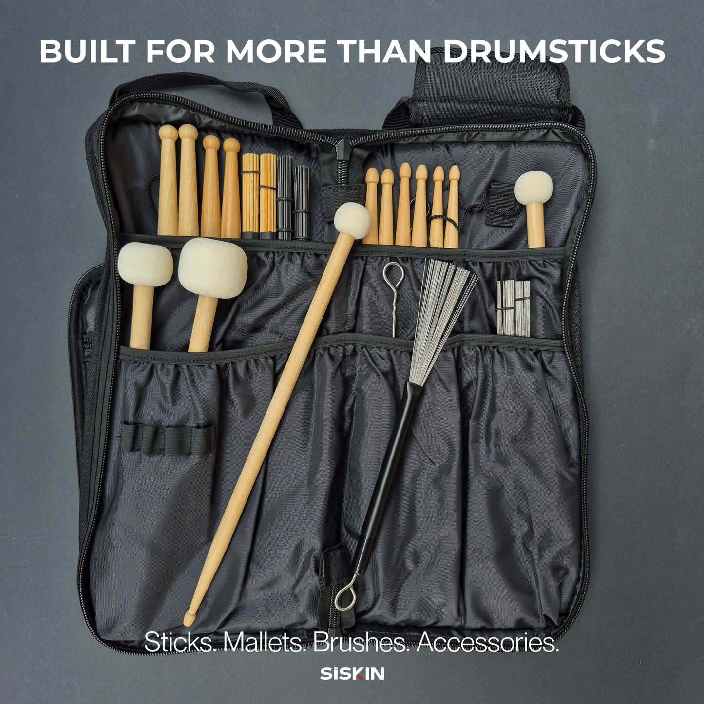 SISKIN Performance Case | Premium Drumstick Bag & Percussion Gear Organizer